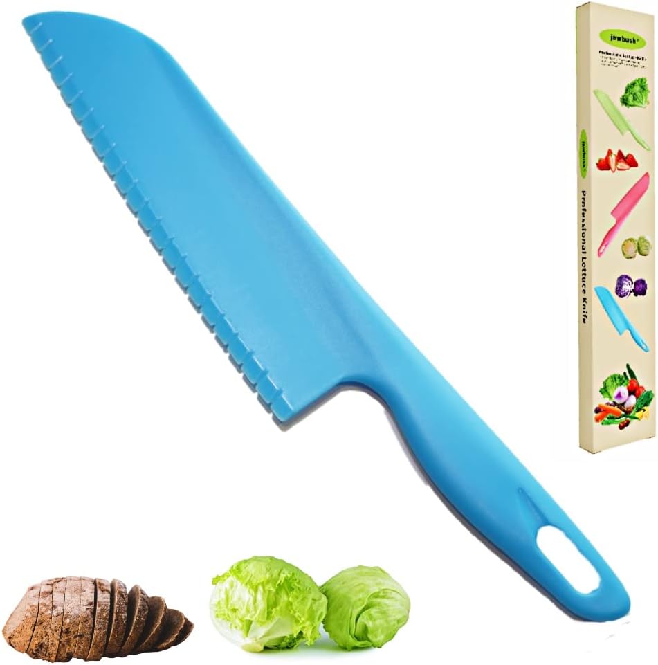 Cuchillo lechuga dentado plástico 11pulg sin BPA