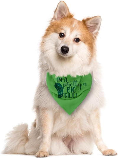Bufanda perro estampado pepinillos regalo cumpleaños verde