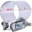 Abrazadera junta solapada escape 3" acero inox