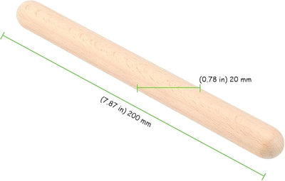 48 Palos Música Rítmica Lummi 8pulg Madera Natural
