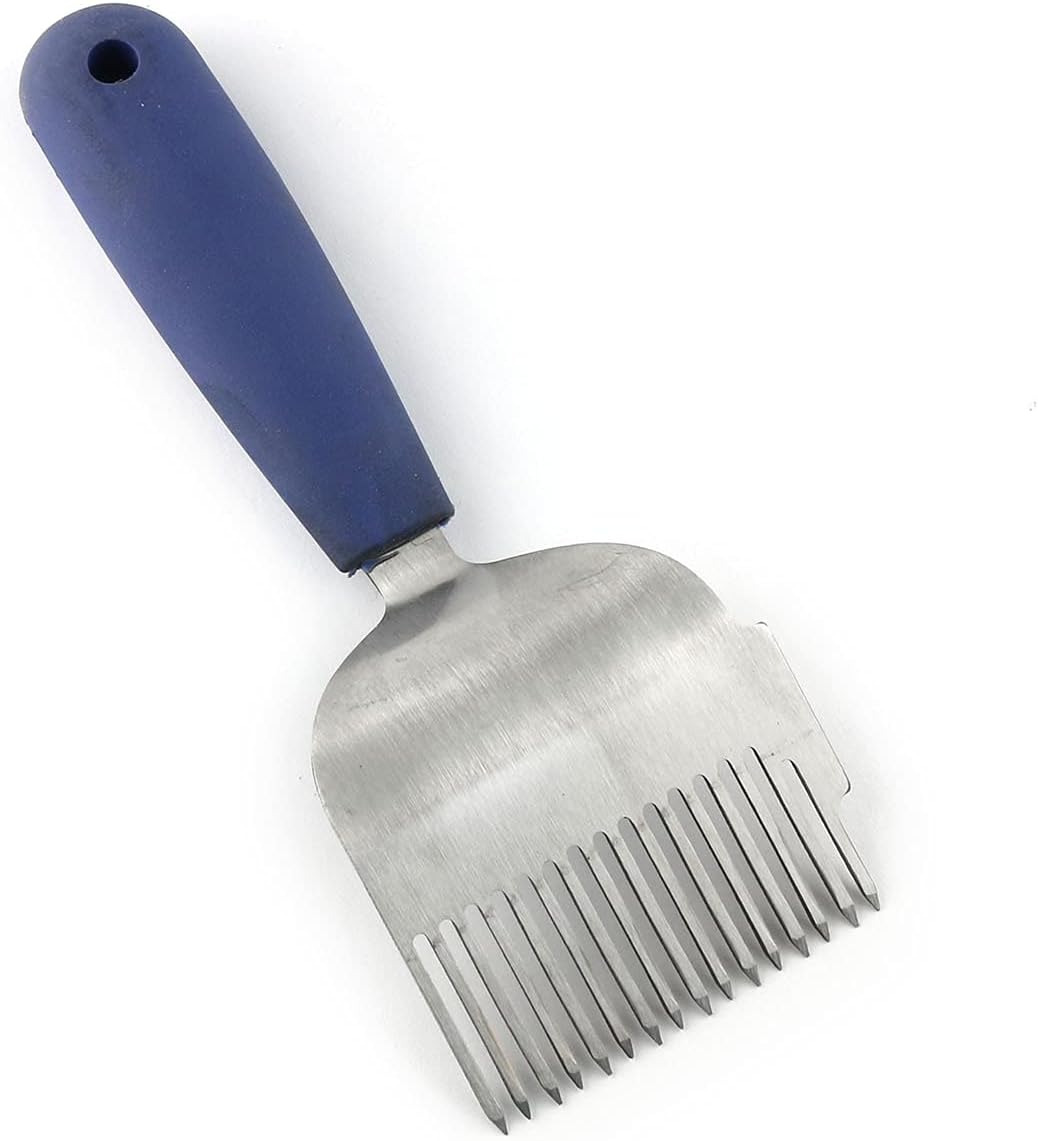 Pala de tenedor miel acero inox mango plástico 21cm