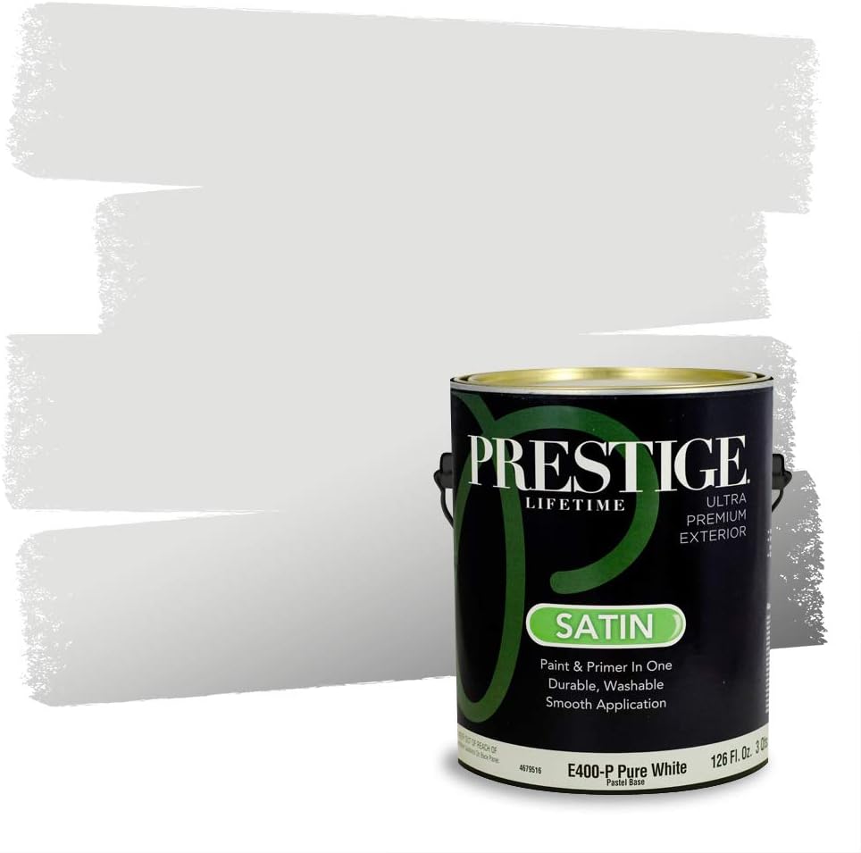 Pintura 2en1 exterior satinado 1gal comp Valspar Silver Dust
