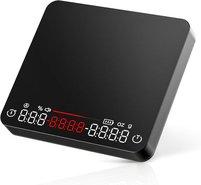 Báscula café digital USB-C 4.4 lbs alta precisión negro