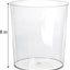 6 Cestas Plástico Transparente Sin BPA 8x7.5x6.4"