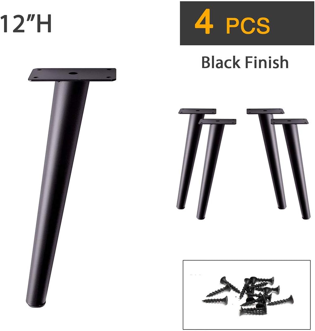 Set 4 Patas de Metal Inclinadas para Mesas de Cocina