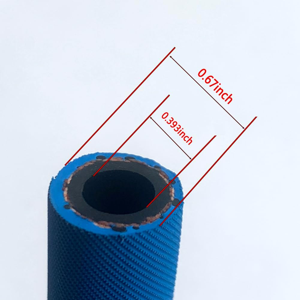 Manguera combustible 15ft 6AN 3/8 400PSI azul