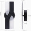 Lámpara pared LED 12 W atenuable 6000 K negro