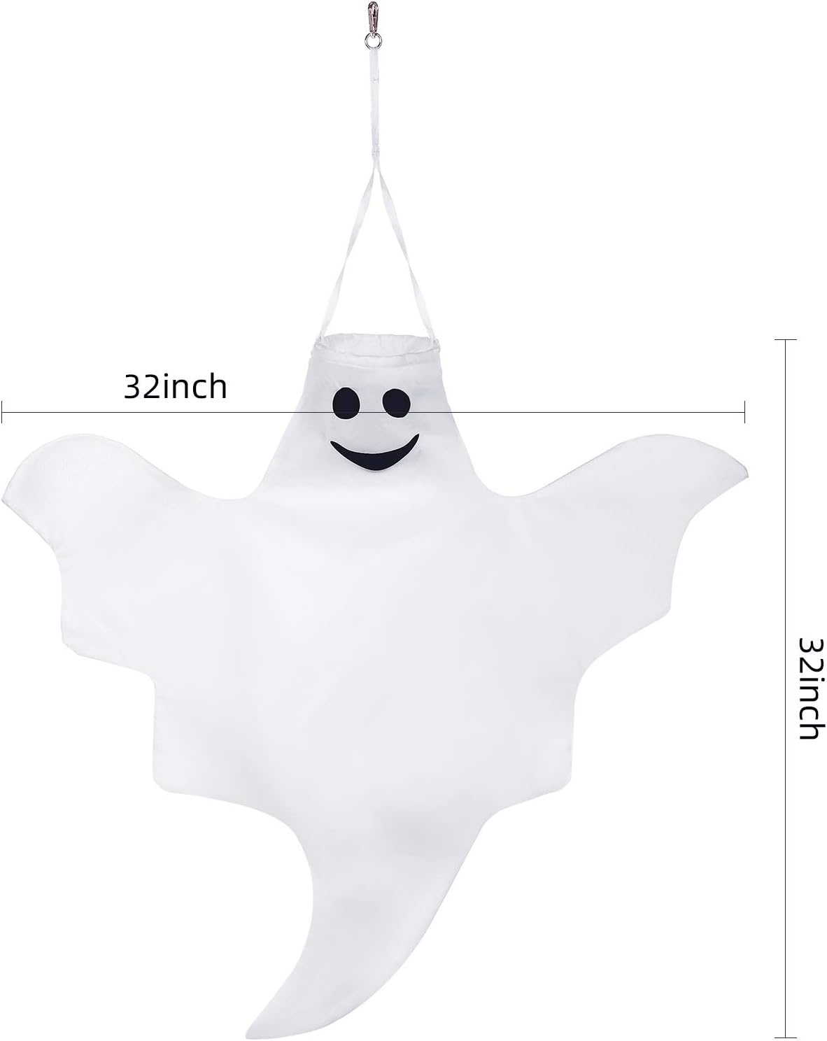 2 Pzas Fantasmas Colgantes 32" Halloween