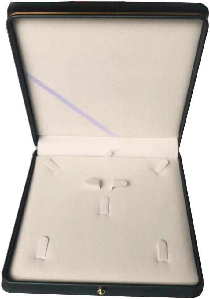 Caja cuero vitrina soporte joyas boda