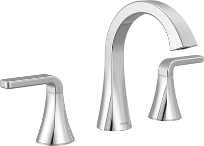 Grifo baño cromado 3 agujeros 8pulg extendido Push-Pop