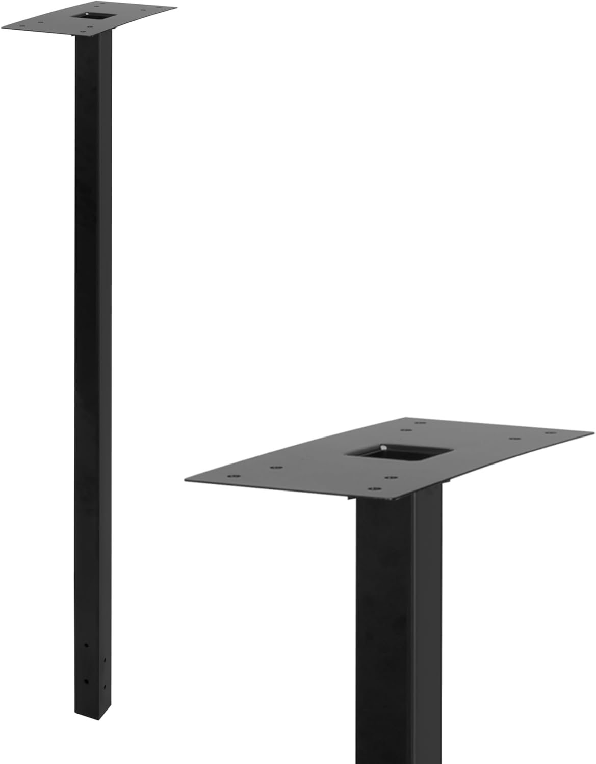 Buzón metal enterrable 51x2x2pulg negro 2 placas