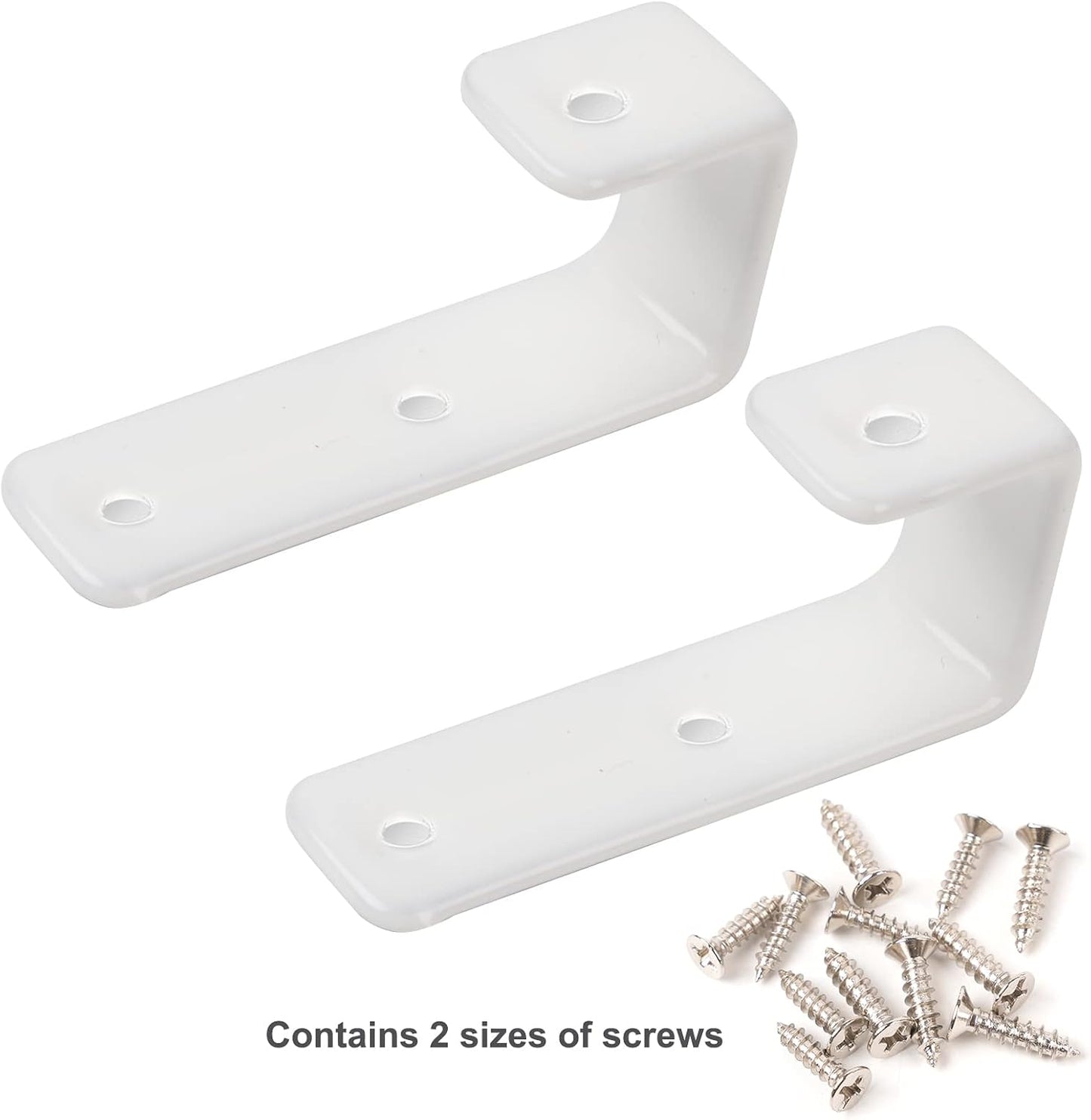 Set 4 ganchos escalera litera infantil PVC blanco y metal
