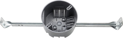 Caja eléctrica techo redondo PVC 4pulg ajustable 20pulg3 gris ETL