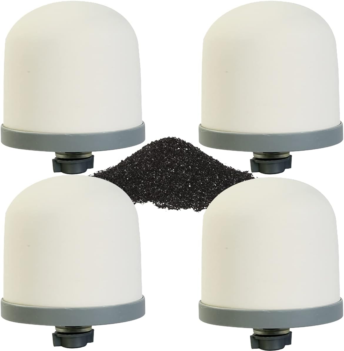 4 Filtros Agua Cerámica Carbón Activo Cáscara Coco 0.15-0.5mic