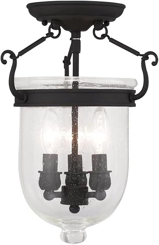 Soporte techo 3 luces color negro