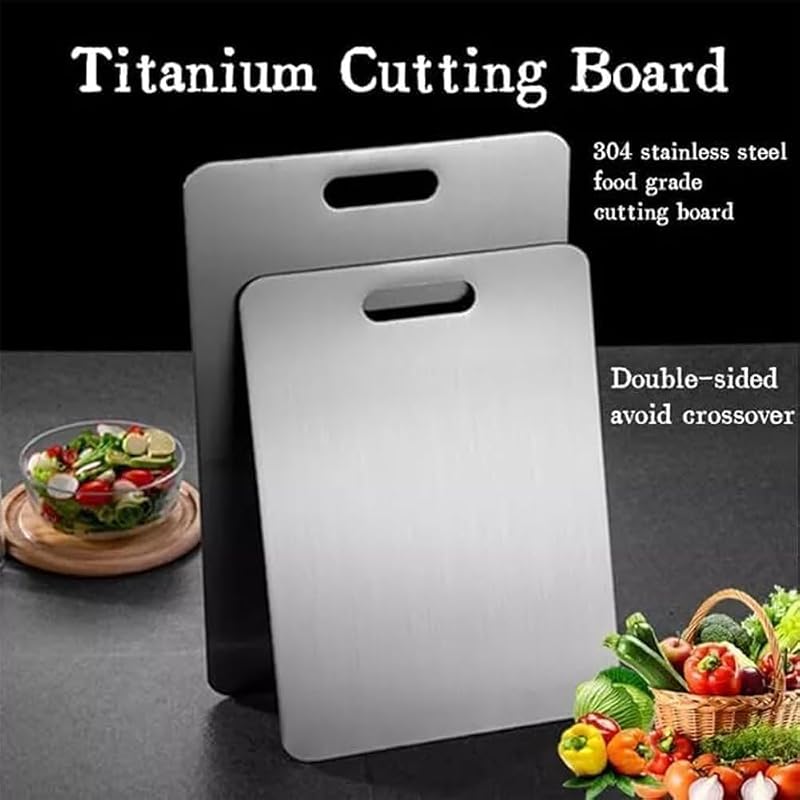 Tabla cortar titanio doble cara grado alimenticio cocina