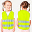 Chaleco seguridad reflectante niño amarillo neón talla S