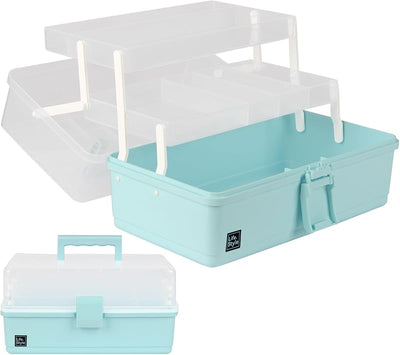 Caja organizadora costura arte 13pulg 3 capas con asa