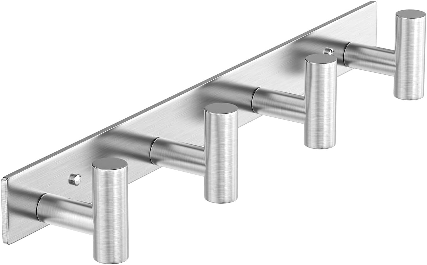 Perchero pared T acero inox 4 ganchos baño vestíbulo