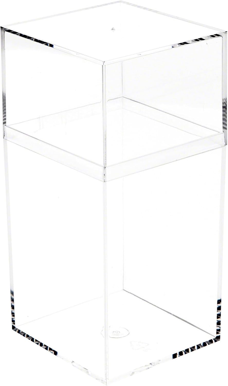 Recipiente plástico transparente 2.75x2.625x5.75" set 4