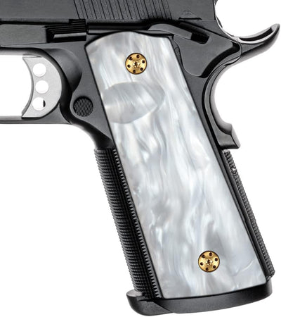 Grips Magwell Comandante perla sintética negro dorado ambidextro