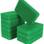 Esponja silicona 10 pzas reutiliz. cocina antiarañazos verde