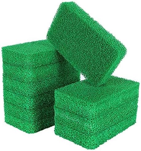 Esponja silicona 10 pzas reutiliz. cocina antiarañazos verde