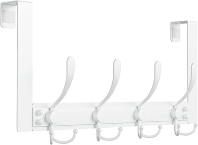 Ganchos para puerta 25lb para toallas baño blanco