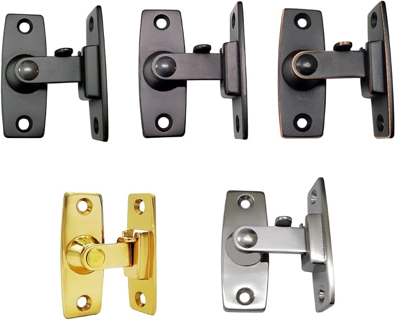 Pestillo puerta latón forjado 2.5" níquel cepillado set 2
