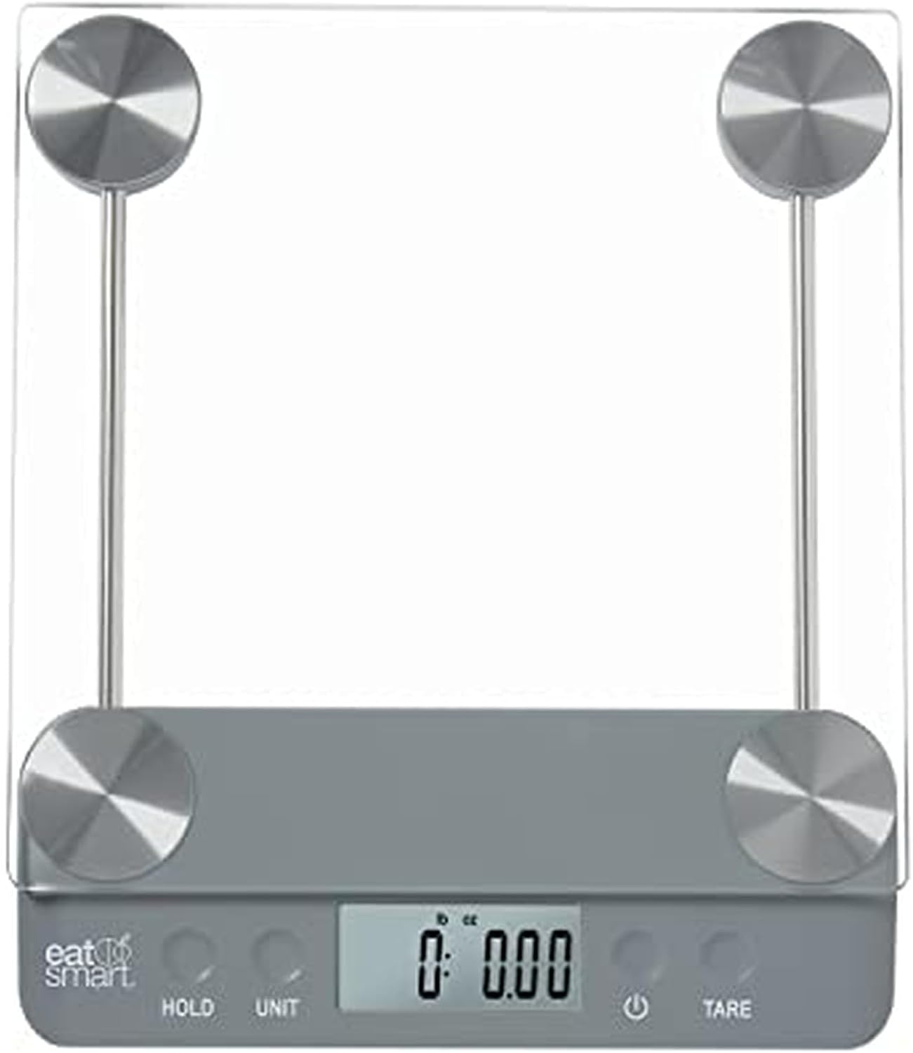Báscula cocina vidrio 33lb tara color gris