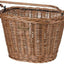 Cesta de rueda wicker para bicicleta color marrón