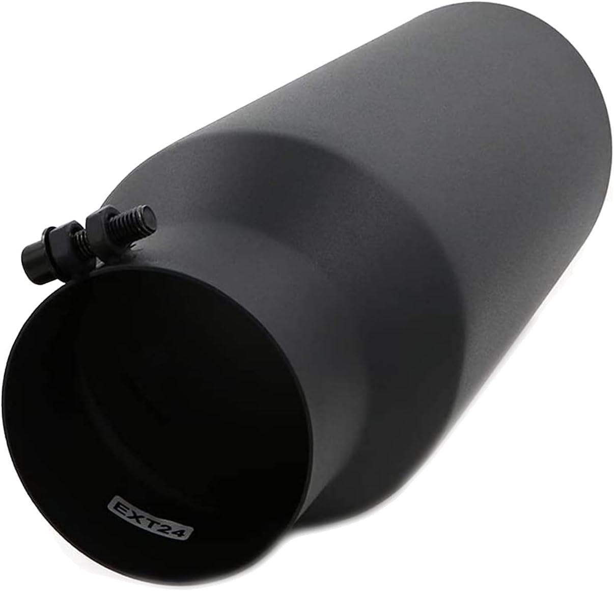Punta escape 4" salida 6" acero inox 18" negro