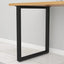 Patas mesa hierro negro 28x24" resistentes set 2