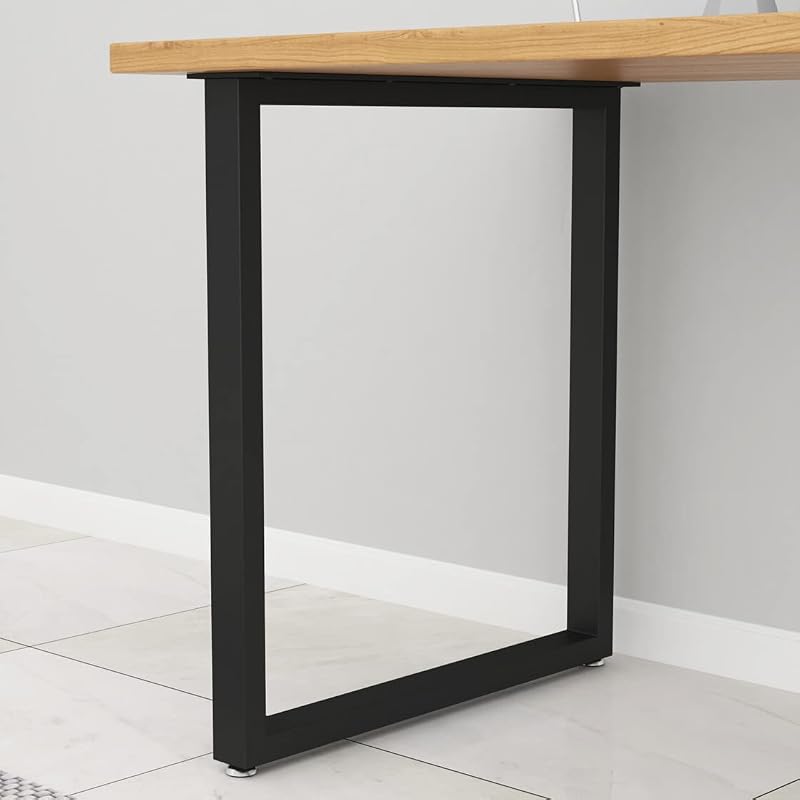 Patas mesa hierro negro 28x24" resistentes set 2