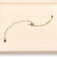 Organiz. joyas bandeja plana anillos aretes collar beige