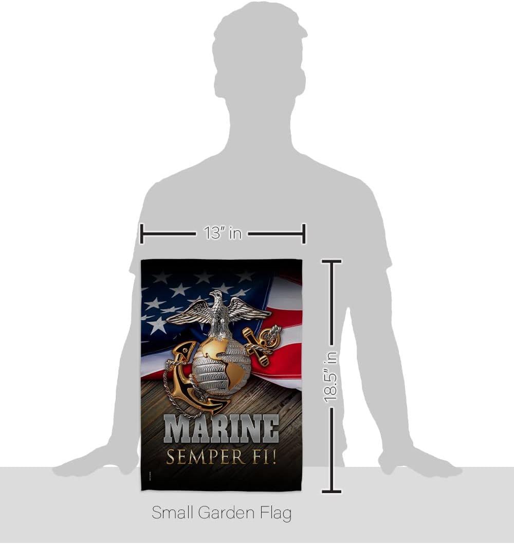 Bandera jardín USMC doble cara decoración casa