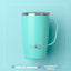 Taza viaje acero inox triple aislamiento 18oz con asa y tapa