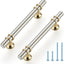 25 Tiradores Níquel Cepillado Dorado 6" Accesorios Cocina