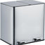 Cubo basura doble acero inox 2x15L cocina oficina
