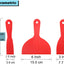 Cuchillo masilla 3 pzas espátula plástico flexible