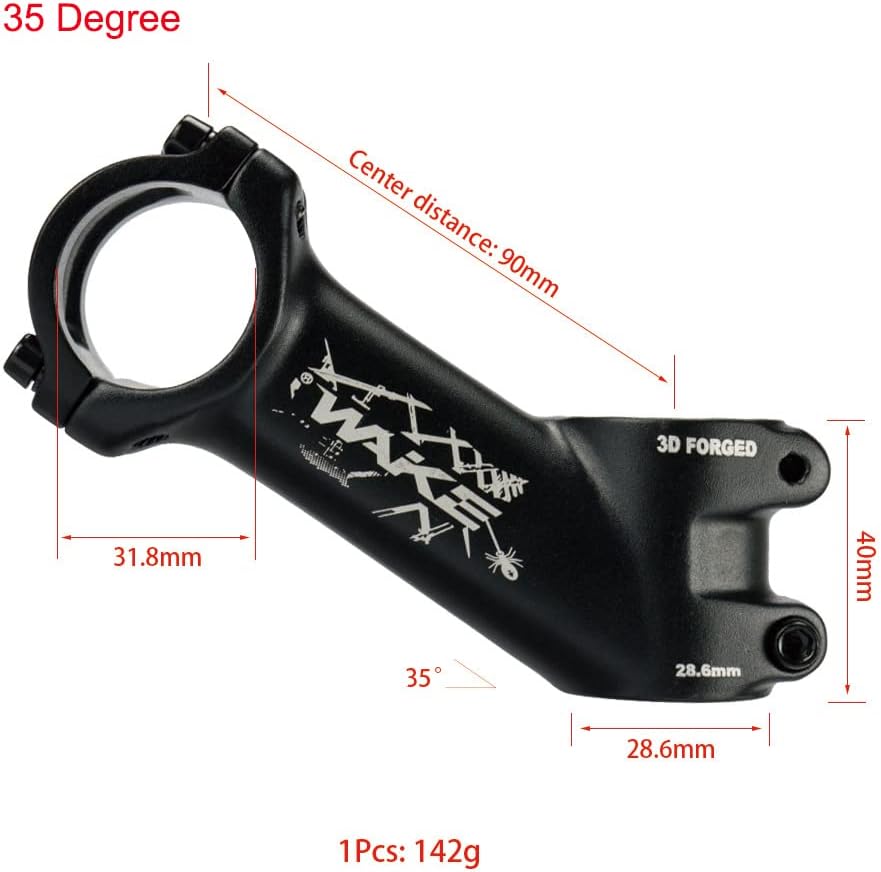 Vástago bicicleta MTB 31.8mm 2.36-4.33" 35 grados