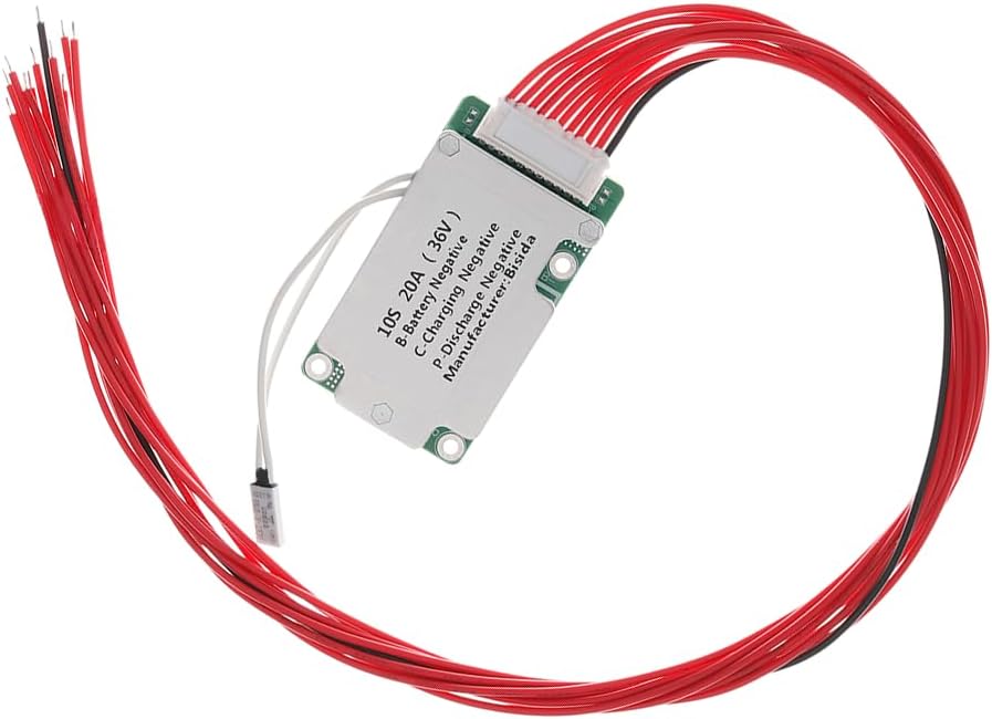 Placa proteccion PCB 10S 36V 20A bateria litio con NTC