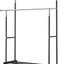 Perchero doble para ropa 55.51" negro con ruedas