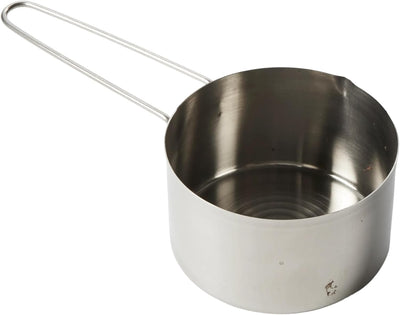 Taza medidora acero inox 1-1/2 taza color plateado