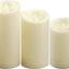 3 Velas LED impermeables exteriores con temporizador