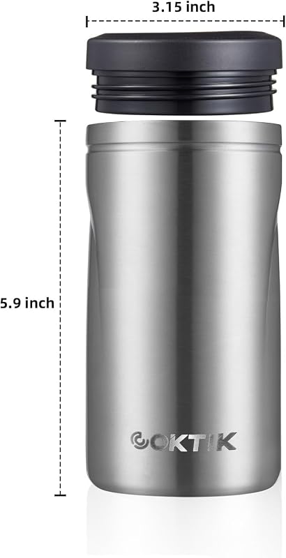 Enfriador latas aislado 4en1 para 12oz acero