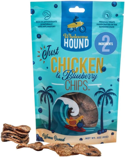 Chips pollo arándanos para perros razas pequeñas medianas grandes
