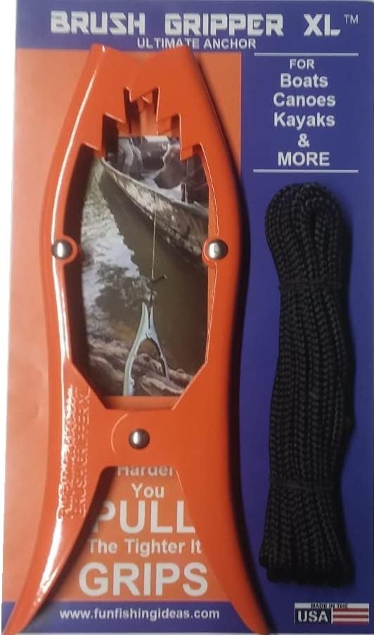 Pinza cepillo XL mandíbulas 5.5" cuerda 12ft 1/4" naranja