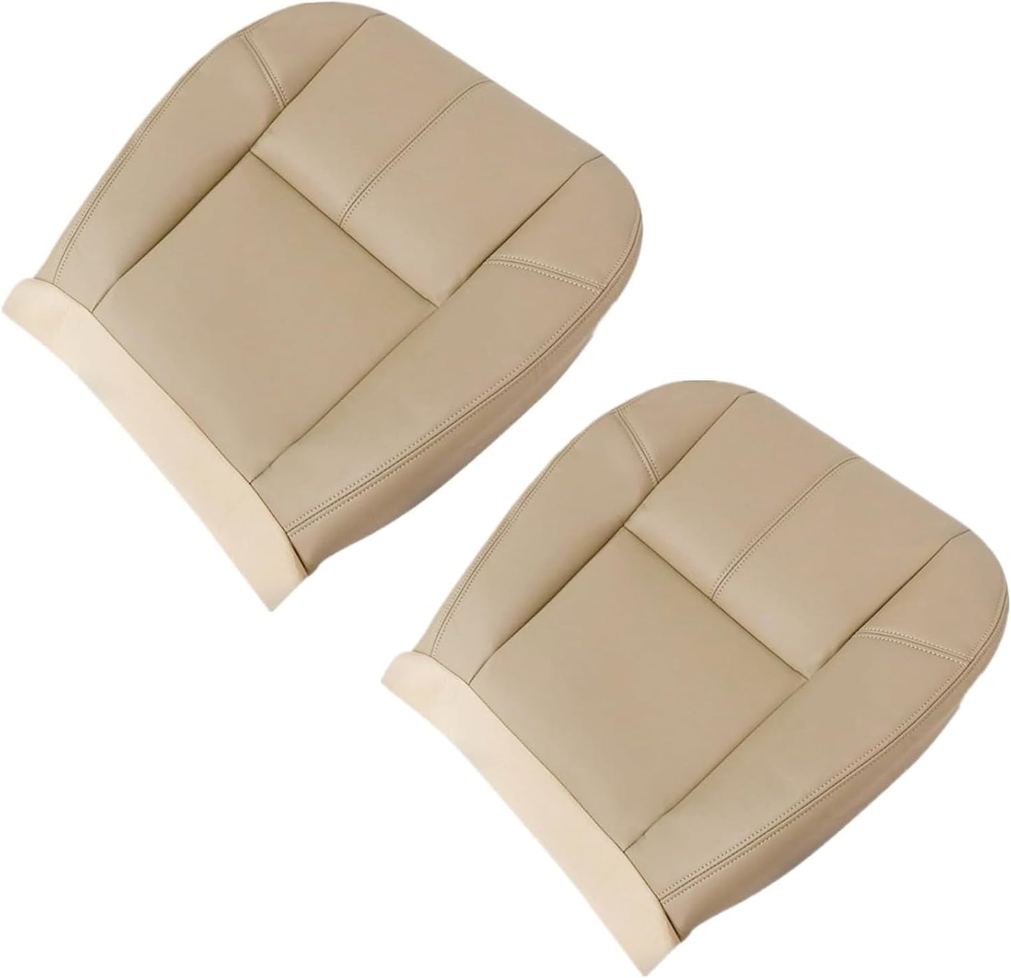 2 Fundas Asiento Cuero Microfibra Marrón Chevy 07-14
