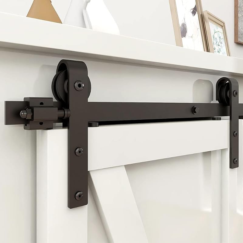 Kit herrajes puerta corrediza 4ft soportes TV gabinetes